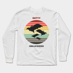 Sunset Bats / Batty Halloween Long Sleeve T-Shirt